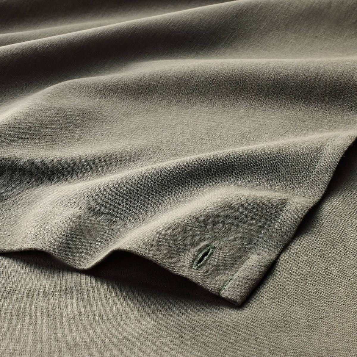 72"x72" Linen Shower Curtain Gray - Casaluna