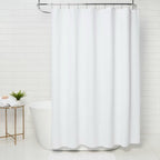 Diamond Matelesse Shower Curtain White - Threshold