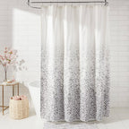 Leopard Glam Shower Curtain Ombre Gray - Threshold