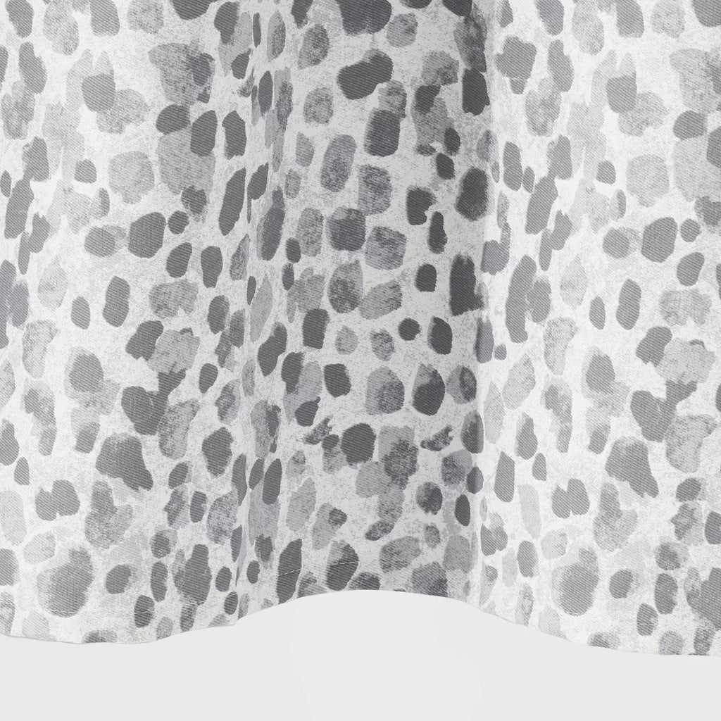 Leopard Glam Shower Curtain Ombre Gray - Threshold