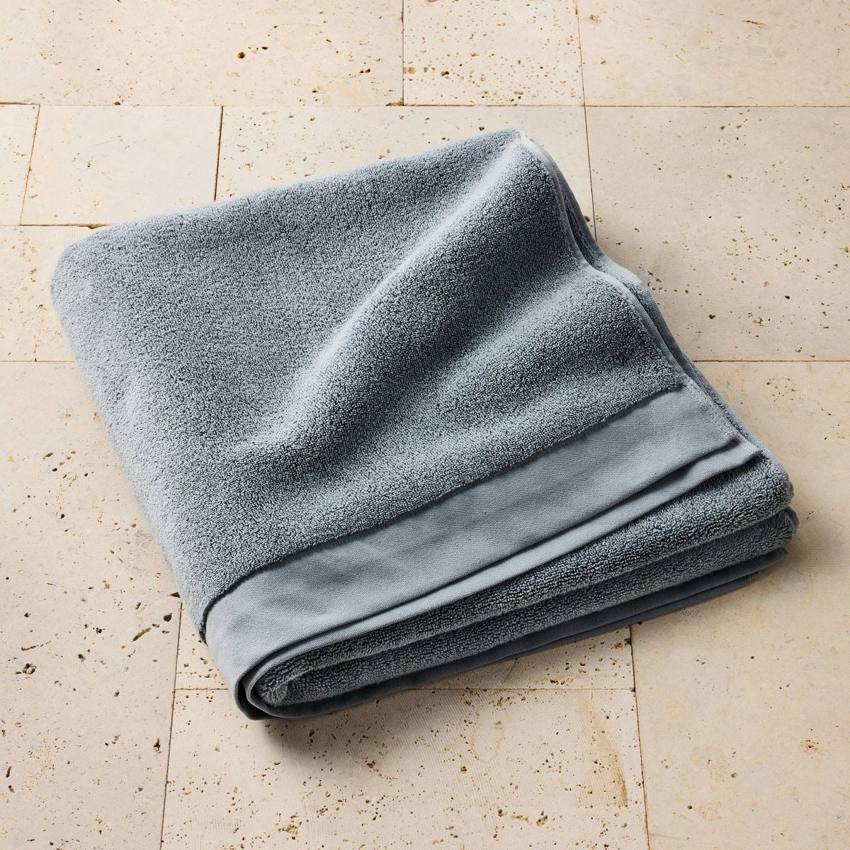 Modal Oversize Bath Towel Mineral Blue - Casaluna