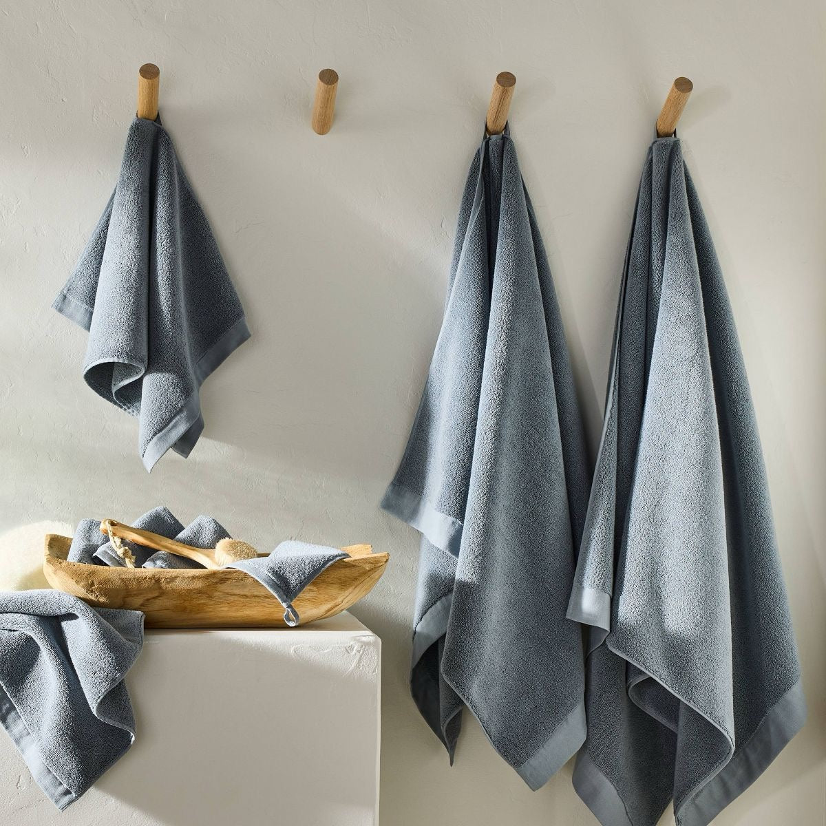 Modal Oversize Bath Towel Mineral Blue - Casaluna