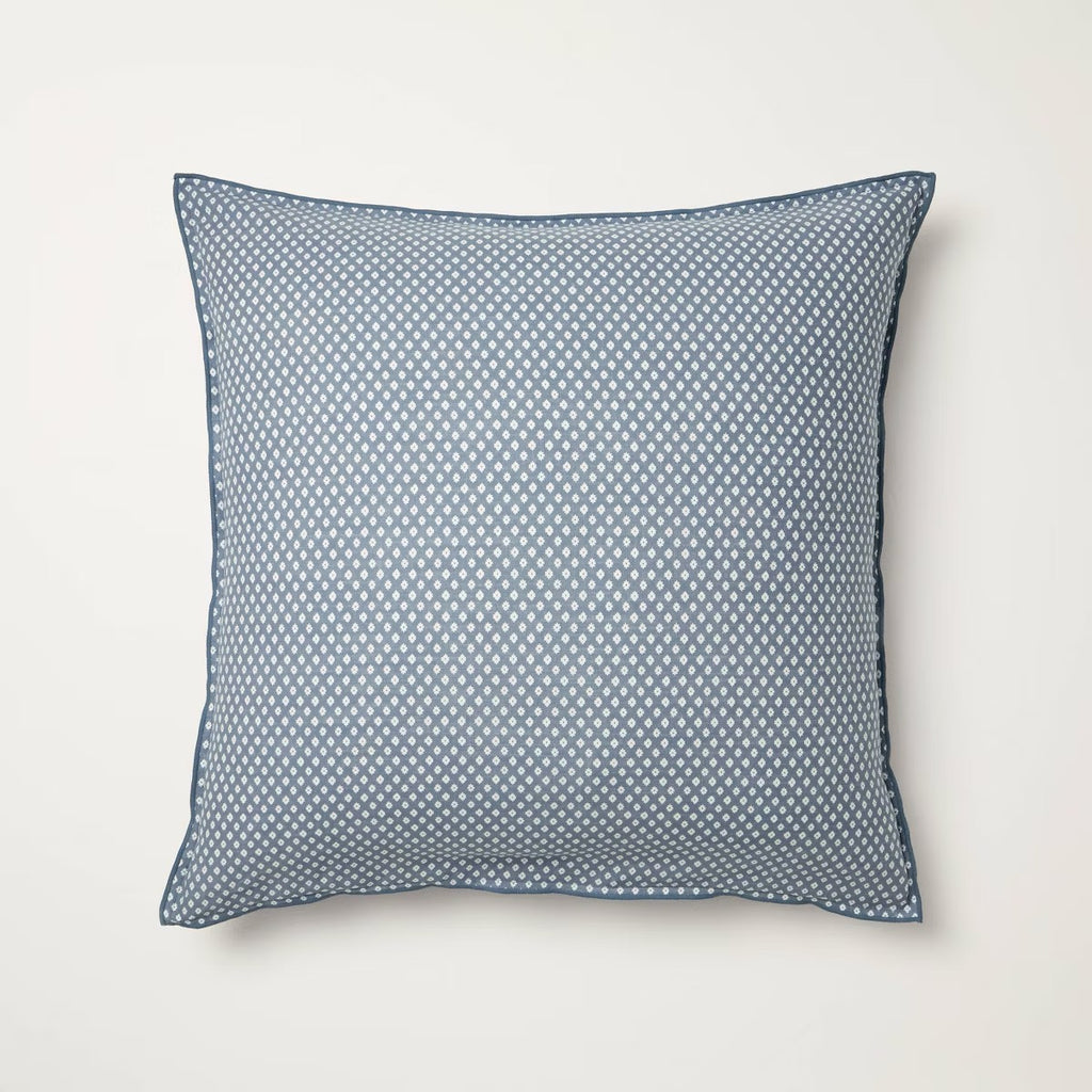 26"x26" Block Pattern Euro Square Throw Pillow - Hearth & Hand™ with Magnolia
