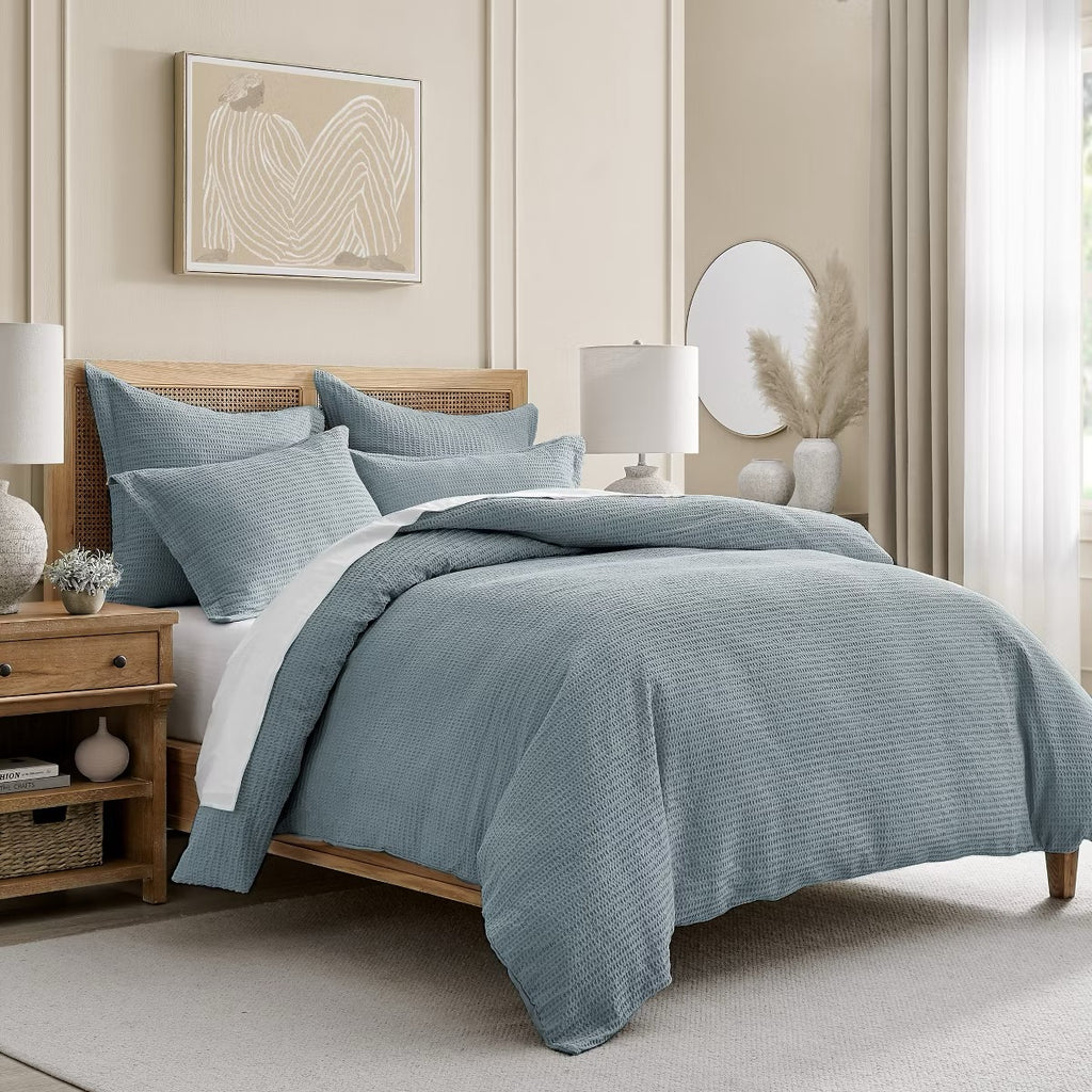 Twin Cloud Waffle Duvet Set - Levtex Home