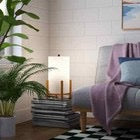 Paper Lantern Table Lamp Natural Wood - Room Essentials