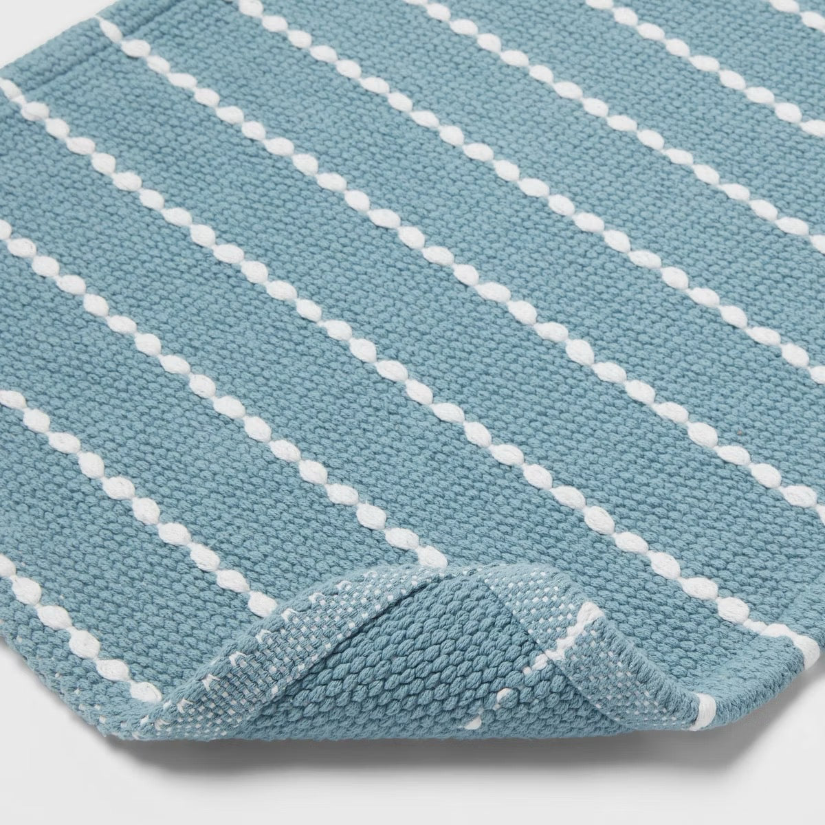 20"x30" Performance Plus Bath Rug Striped Aqua - Threshold