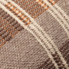 18"x18" Stripe Square Toss Pillow Brown/Tan - Hearth & Hand with Magnolia