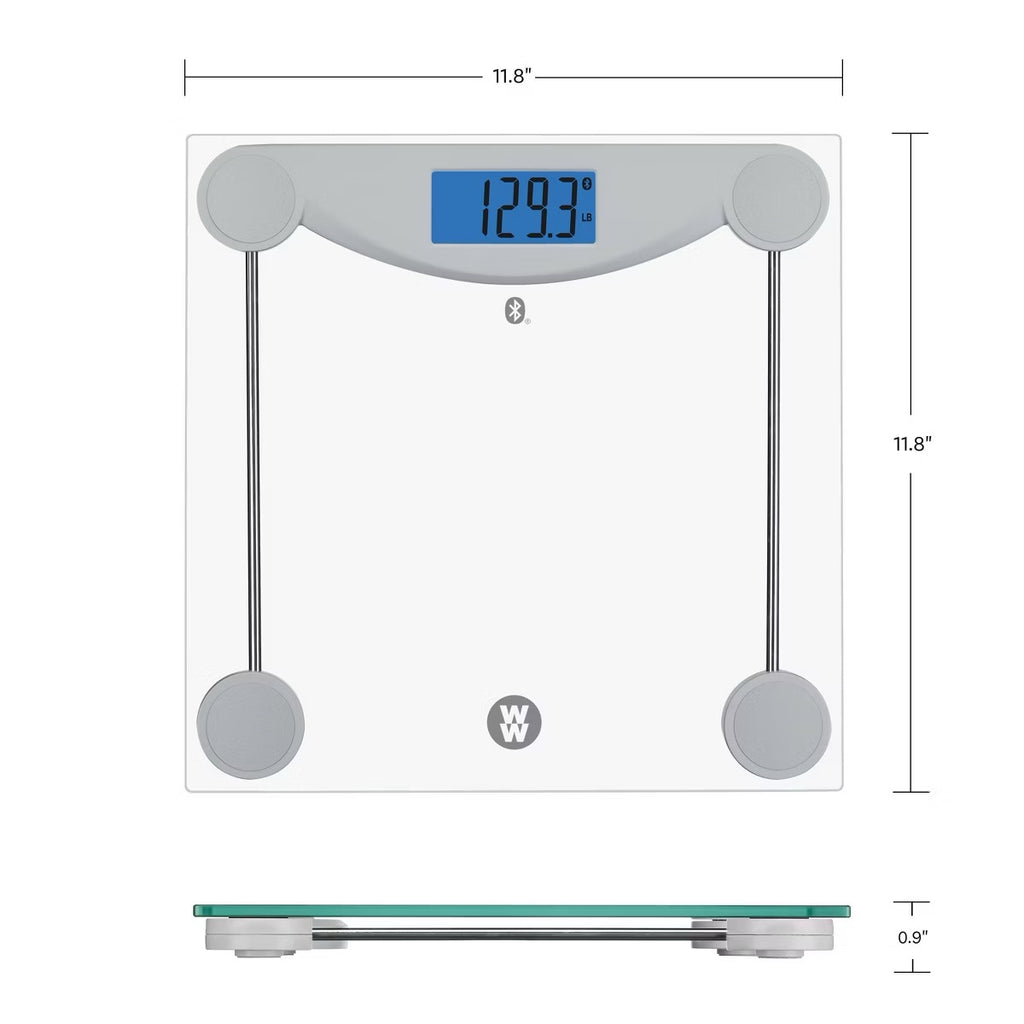 Weight Watchers Bluetooth Body Weight Scale Clear