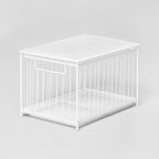 *Large Stackable Steel Slide Out Drawer White - Brightroom