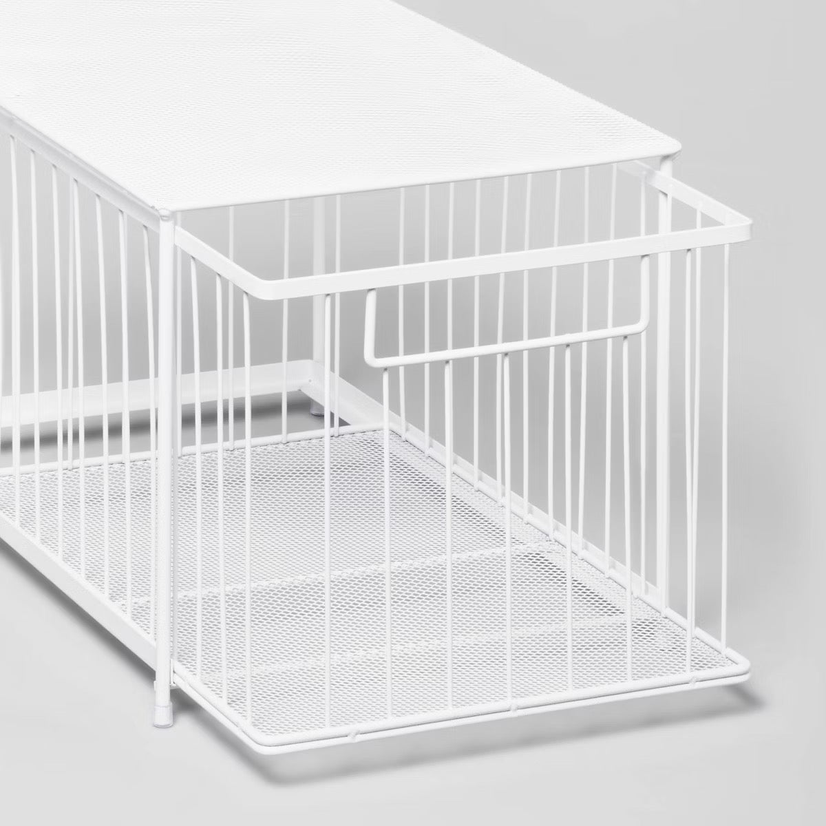 *Large Stackable Steel Slide Out Drawer White - Brightroom