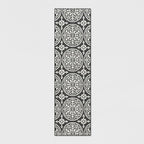 2' x 7' Washable Runner Medallion Tufted And Hooked Rug Gray - Threshold