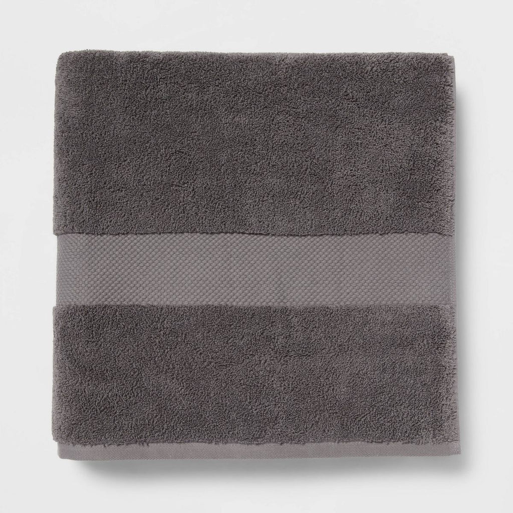 Performance Plus Oversized Bath Towel Dark Gray - Threshold