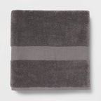 Performance Plus Oversized Bath Towel Dark Gray - Threshold