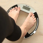 Escali Glass Precision Bathroom Scale Clear/Round