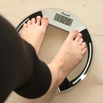 Escali Glass Precision Bathroom Scale Clear/Round