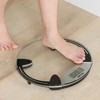 Escali Glass Precision Bathroom Scale Clear/Round