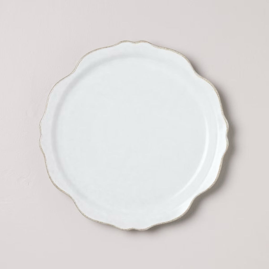 Carved Edge Dinner Plate Cream - Hearth & Hand with Magnolia