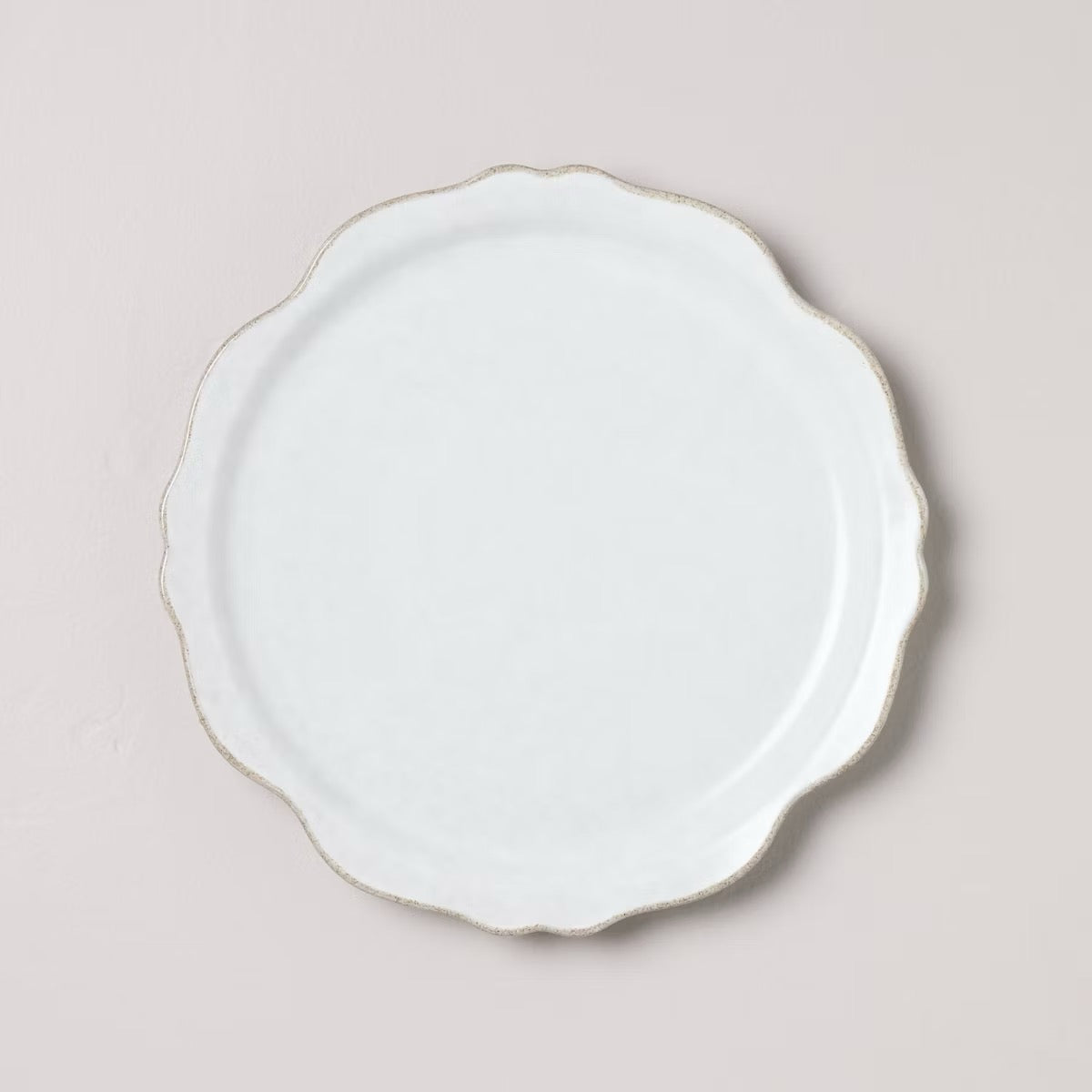 Carved Edge Dinner Plate Cream - Hearth & Hand with Magnolia