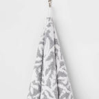 Performance Plus Bath Towel Gray Floral - Threshold