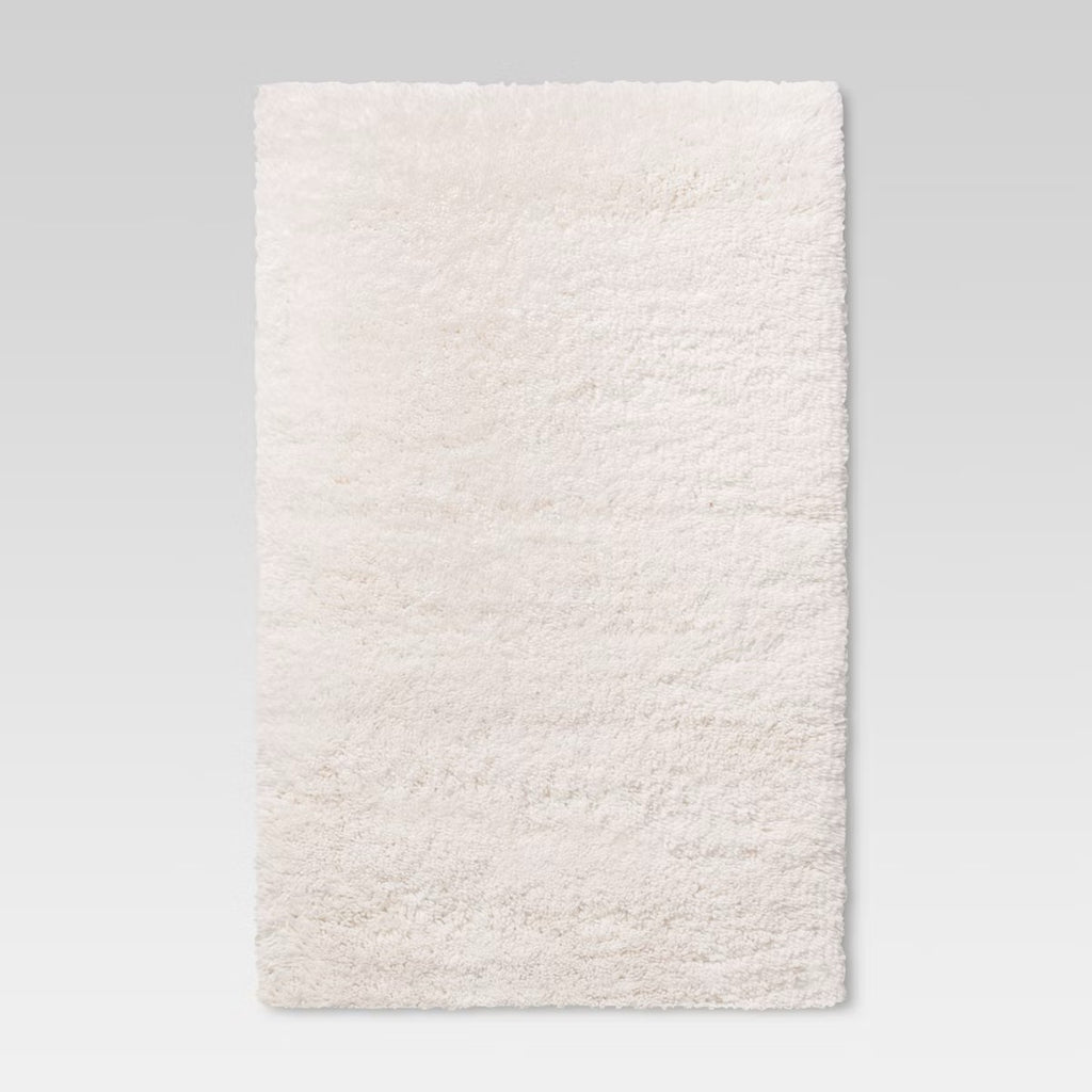 4'x5'6" Plush Shag Rug Cream - Room Essentials