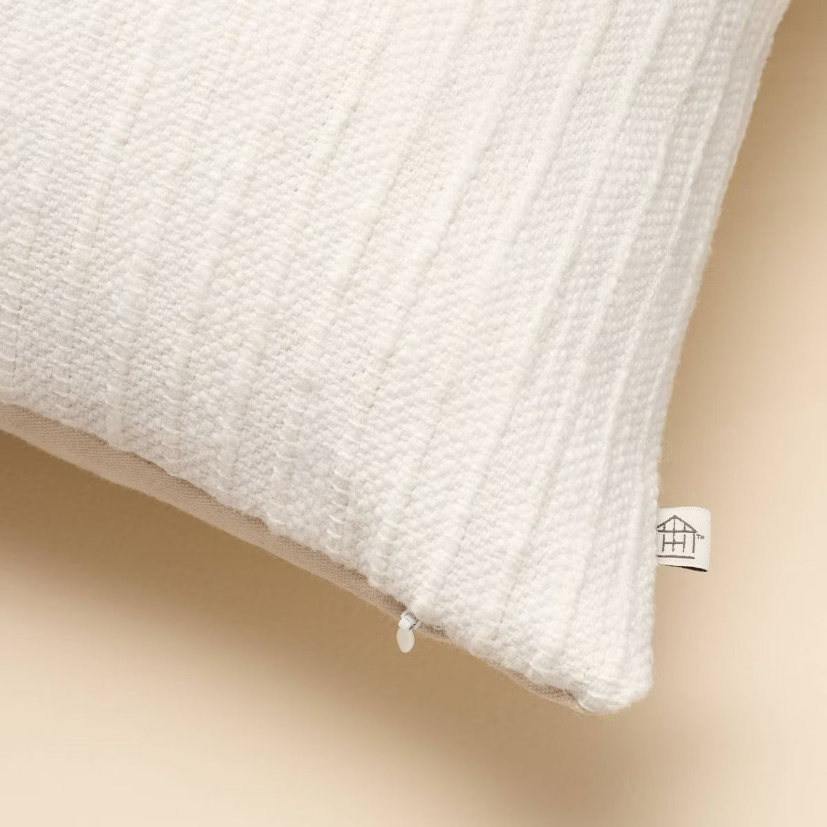 18"x18" Textured Stitch Stripe Square Throw Pillow