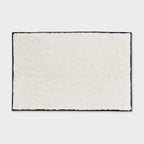 24"x36" Oversized Border Bath Rug Black/White - Threshold