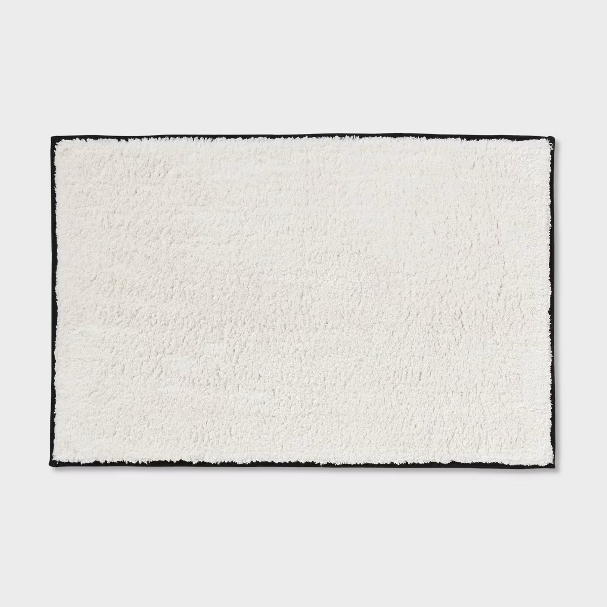 24"x36" Oversized Border Bath Rug Black/White - Threshold