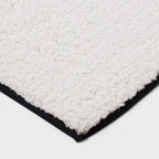 24"x36" Oversized Border Bath Rug Black/White - Threshold