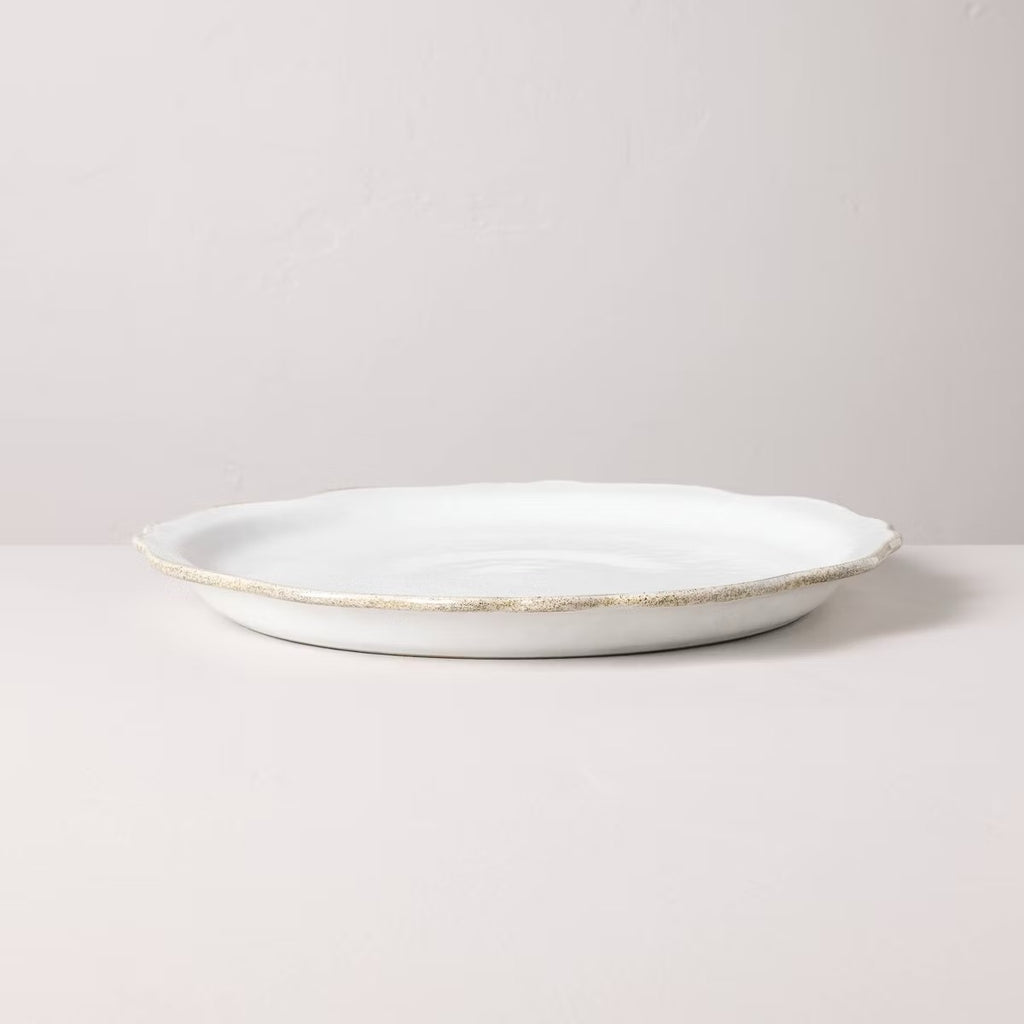 Carved Edge Dinner Plate Cream - Hearth & Hand with Magnolia