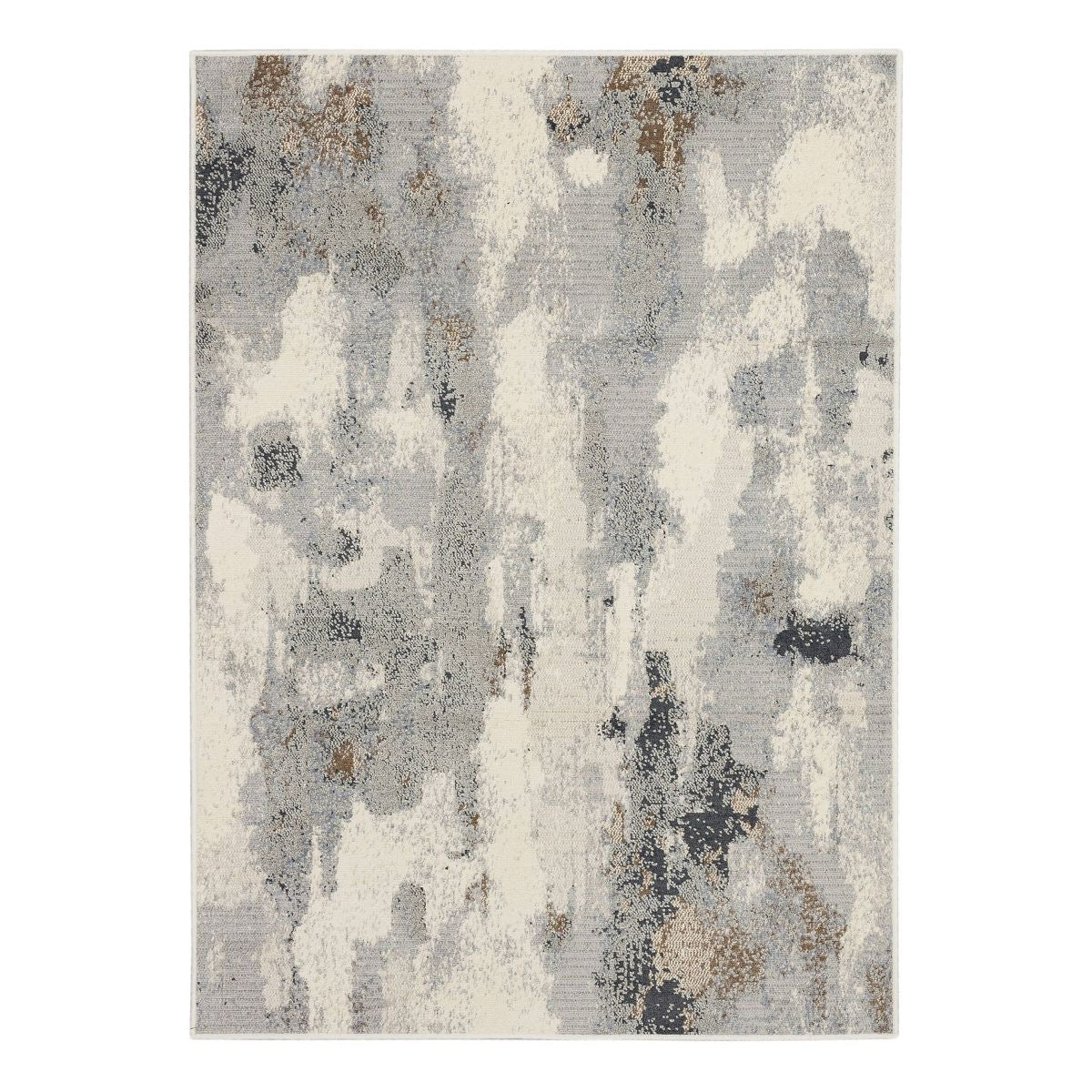 5' x 7' Watercolor Area Rug Gray - Threshold