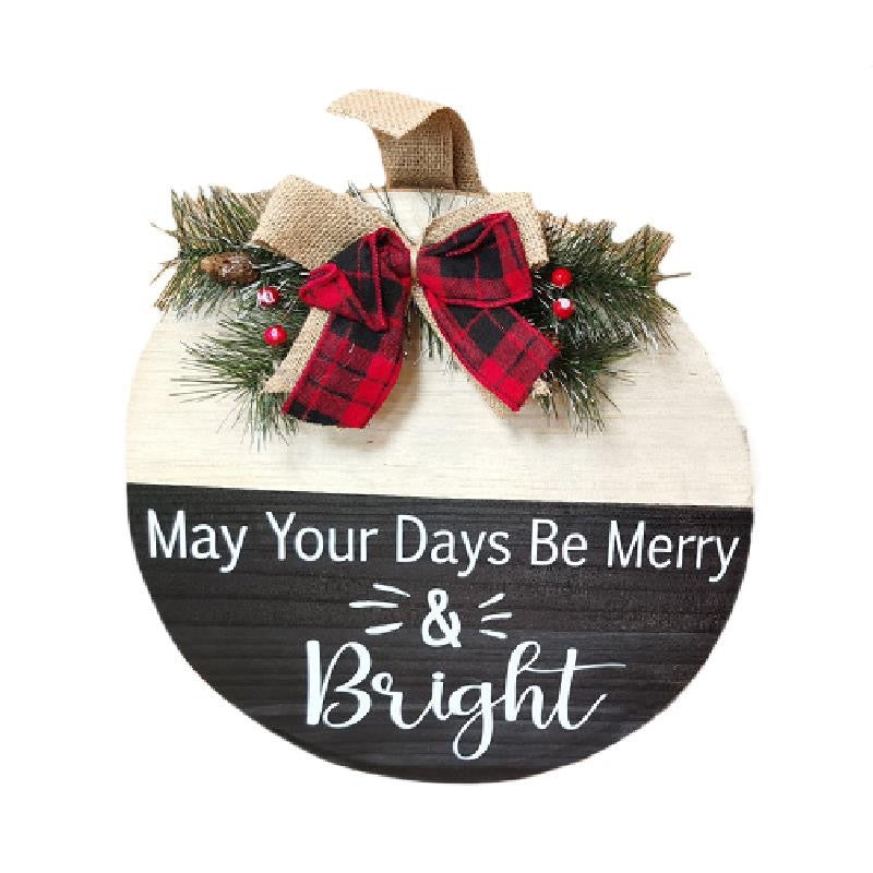 CHRISTMAS DOOR PLAQUE