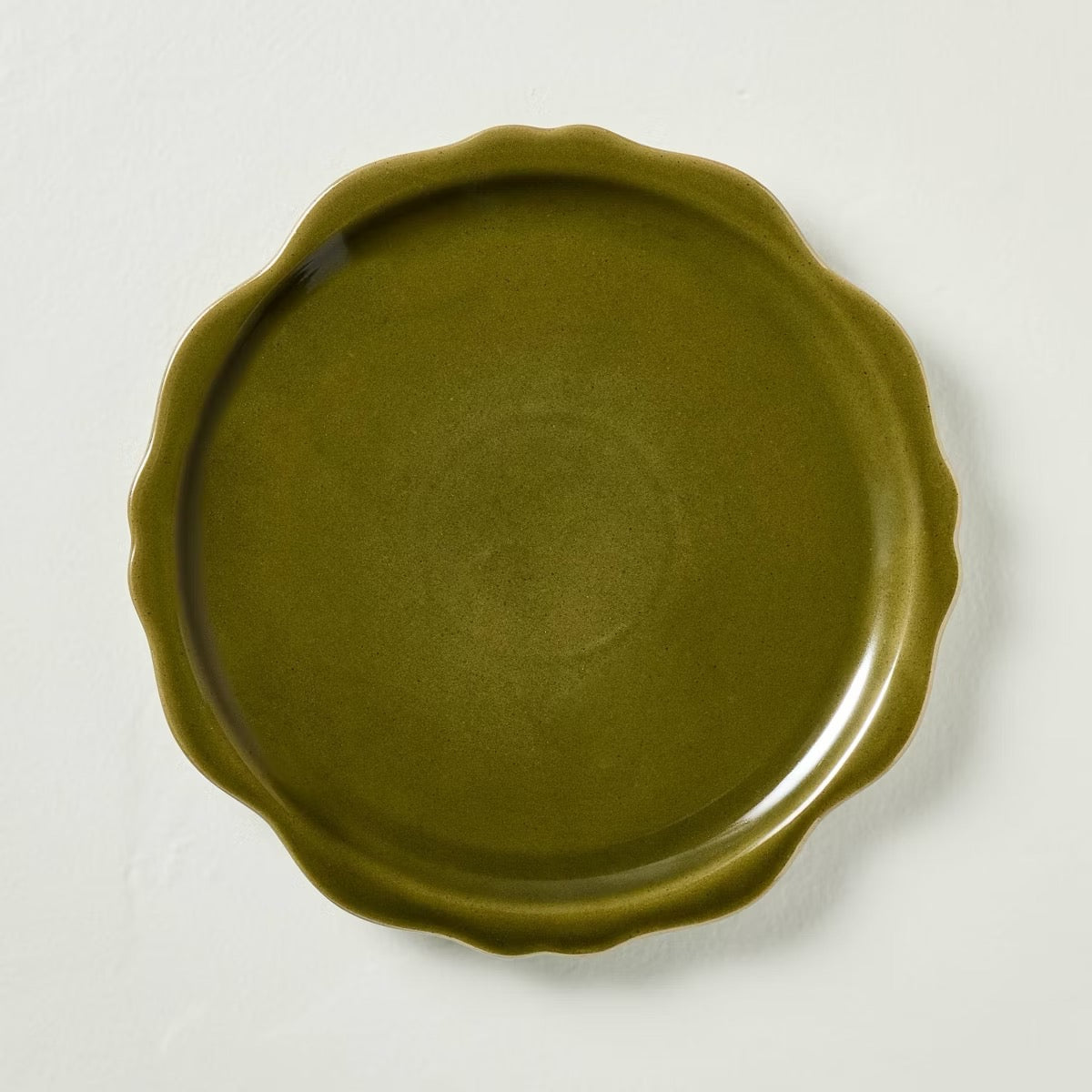 Set of 8 Carved Edge Salad Plates Green - Hearth & Hand with Magnolia