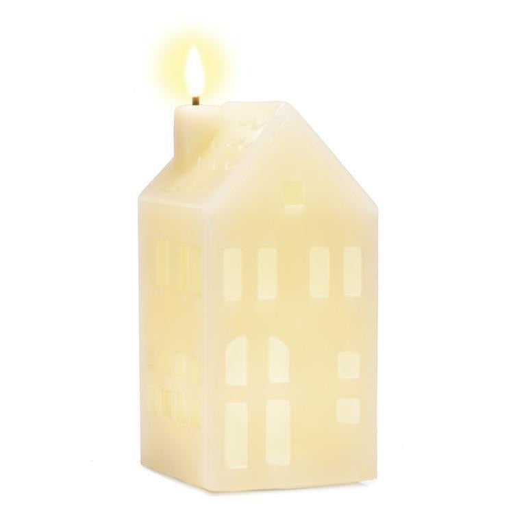 House LED Candle- 9"- Ivory