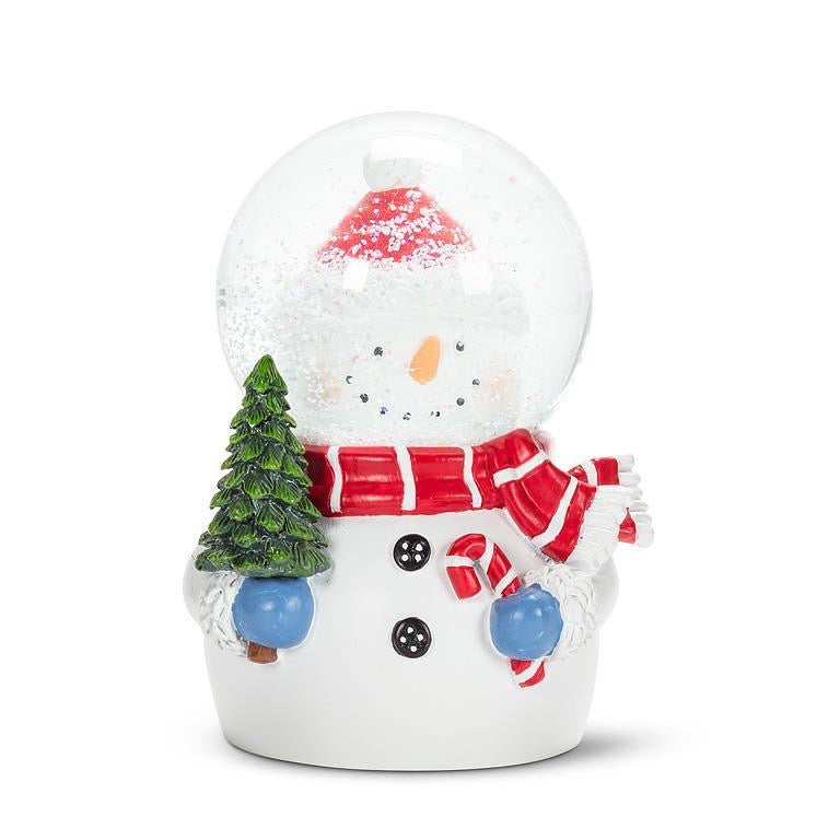 Small Snowman Head in Snow Globe