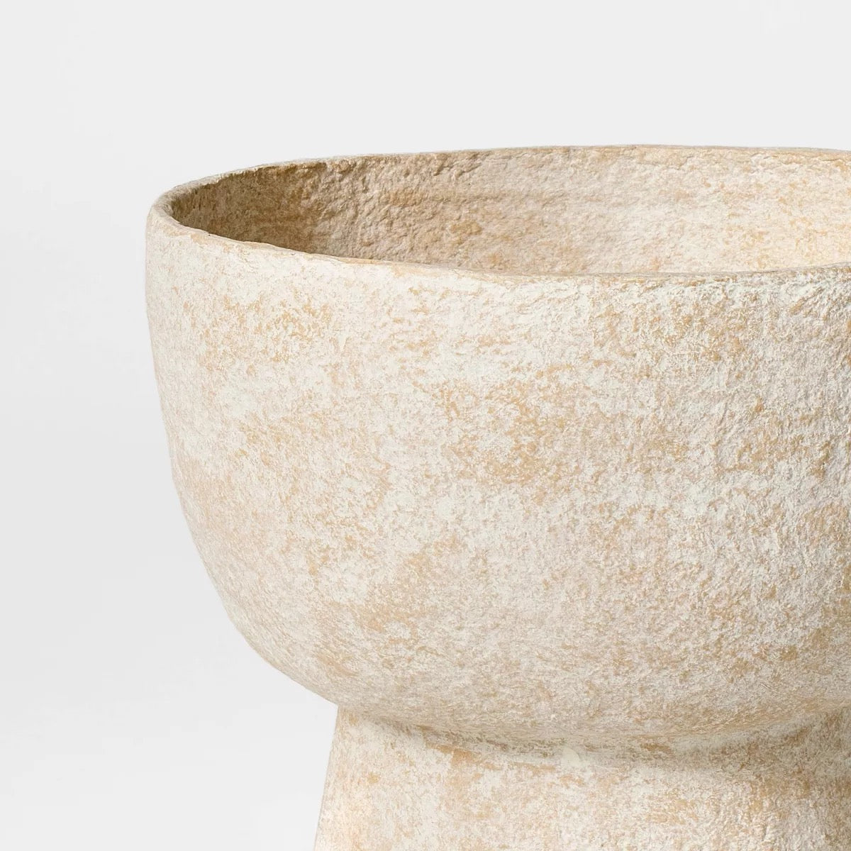 10" Pedestal Paper Mache Bowl - Threshold designed with Studio McGee