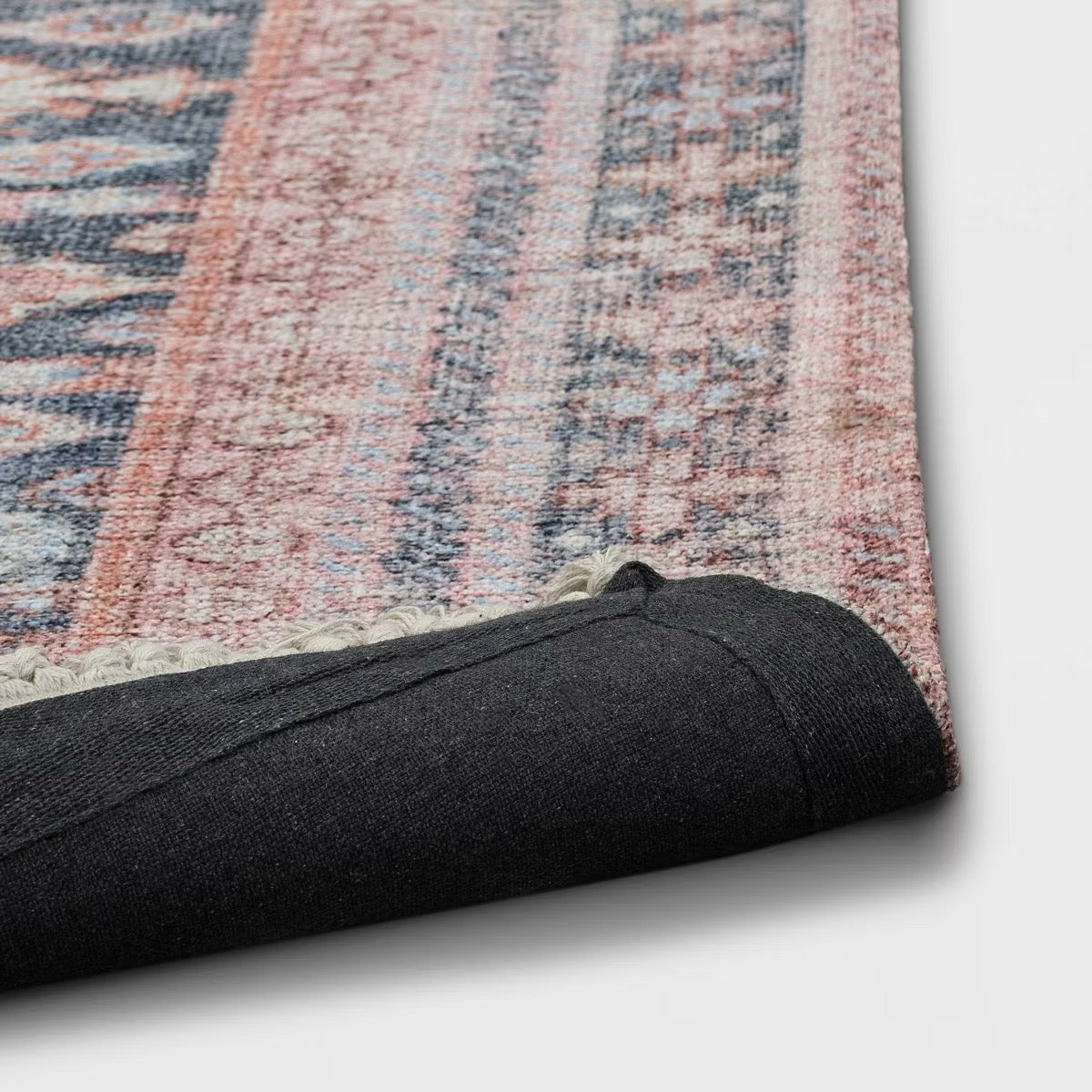 5’ x 7’ Alexandra Floral Printed Border Persian Style Rug Blush Pink - Threshold