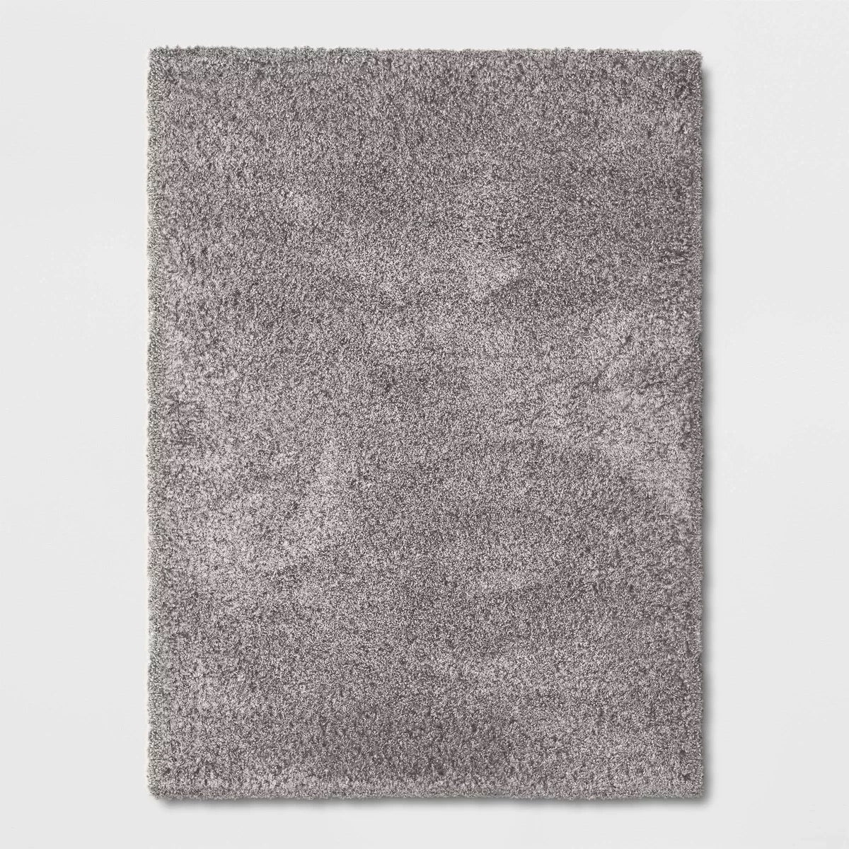 5'1"x6'11" Solid Eyelash Woven Shag Rug Gray - Threshold