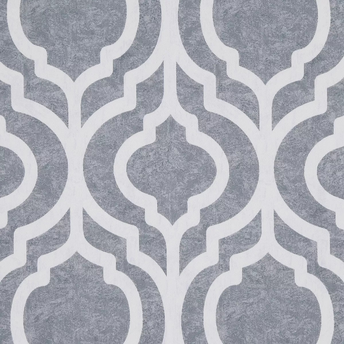 2PK 40"x95" Sun Zero Blackout Eldon Trellis Print Grommet Curtain Panel Gray