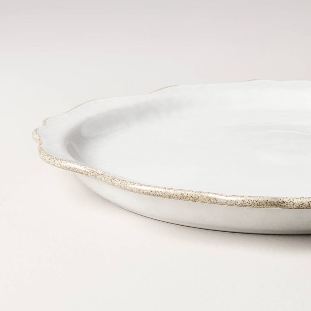 Carved Edge Dinner Plate Cream - Hearth & Hand with Magnolia