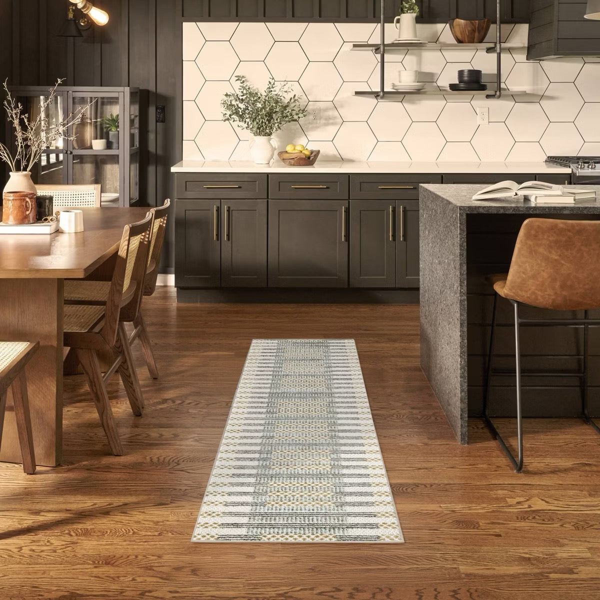 2'x6' Modern Nordic Runner Rug Ivory