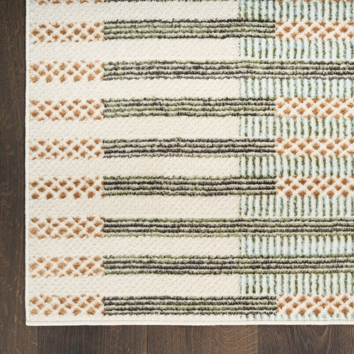 2'x6' Modern Nordic Runner Rug Ivory