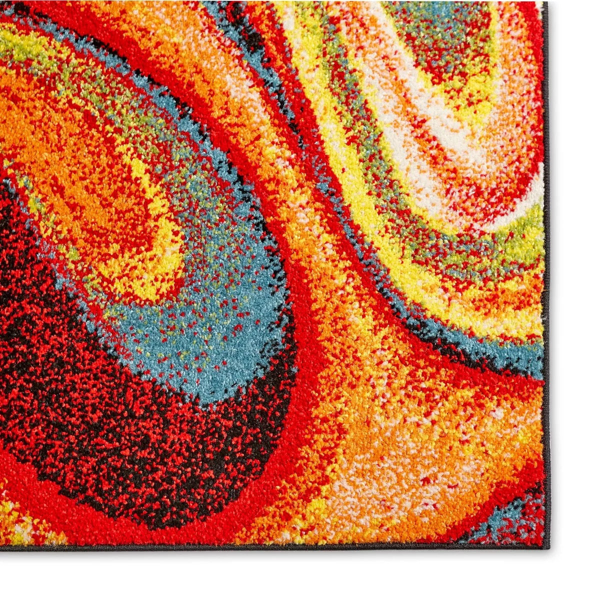 3'3" x 4'3" Splash Adja Contemporary Abstract Swirl Area Rug