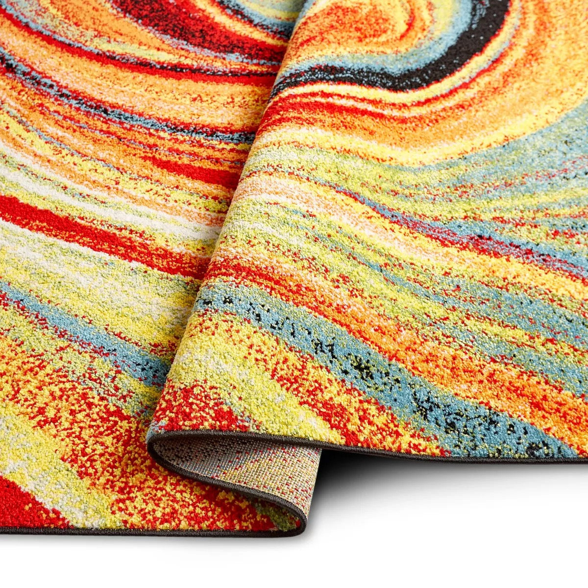 3'3" x 4'3" Splash Adja Contemporary Abstract Swirl Area Rug