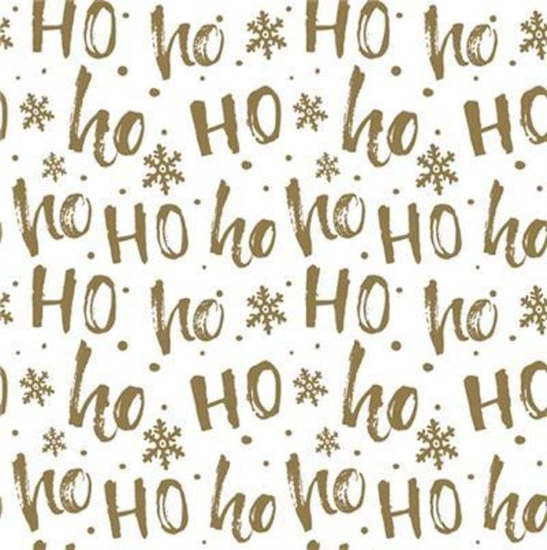 PAPER NAPKINS HO HO GOLD