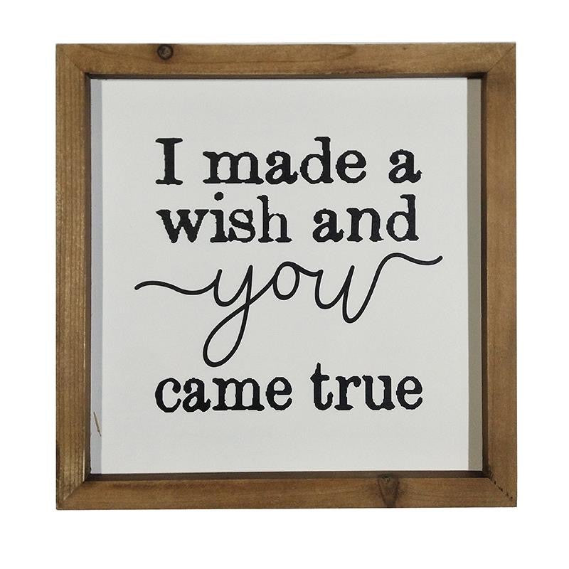 I MADE A WISH WALL PLAQUE