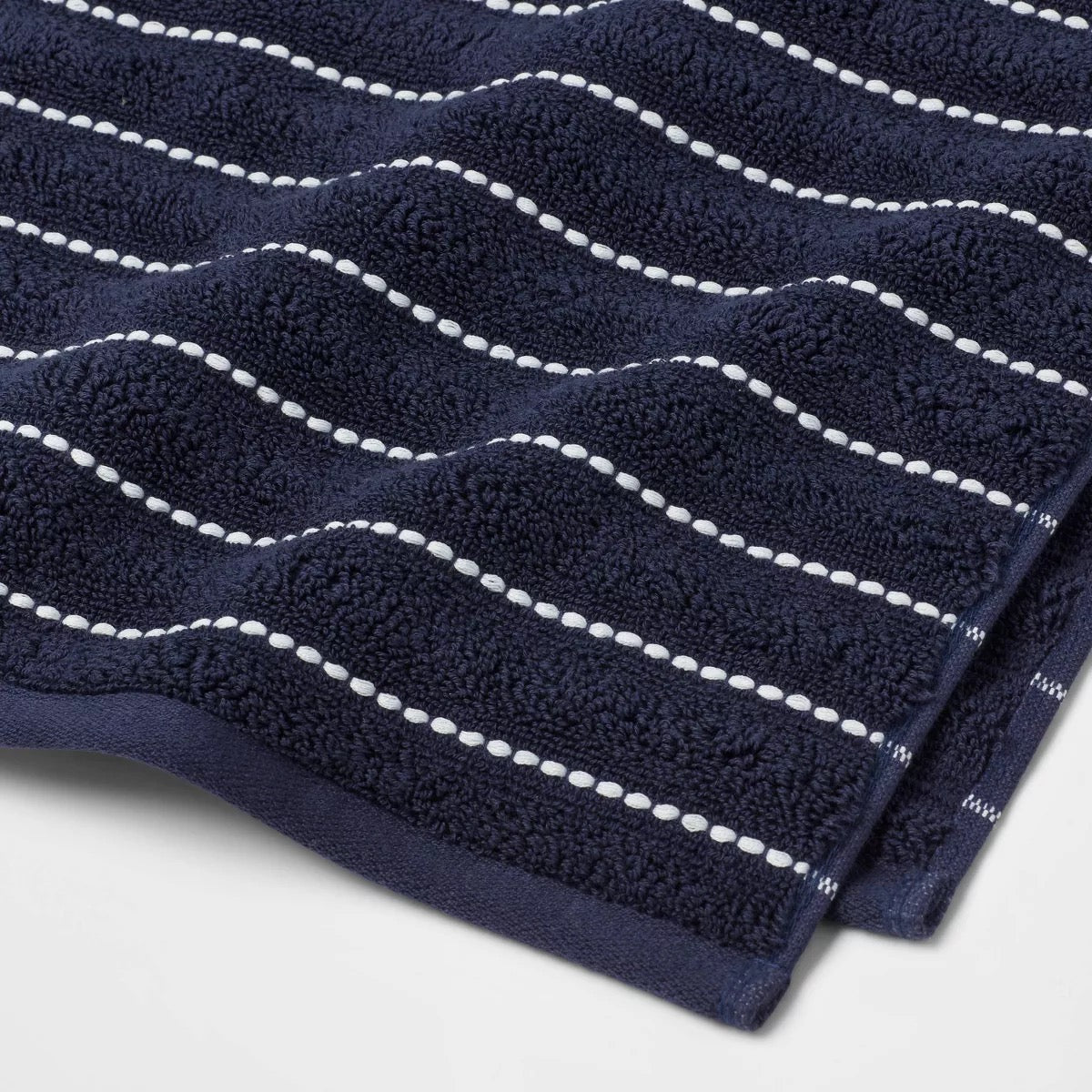 Performance Plus Hand Towel Navy Striped - Threshold