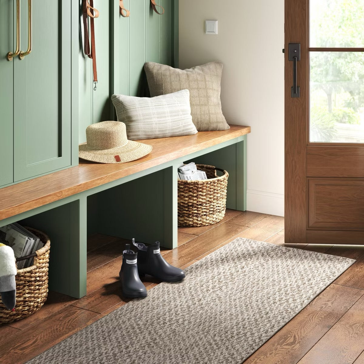 2 x 7 Washable Weave Herringbone Rug - Threshold