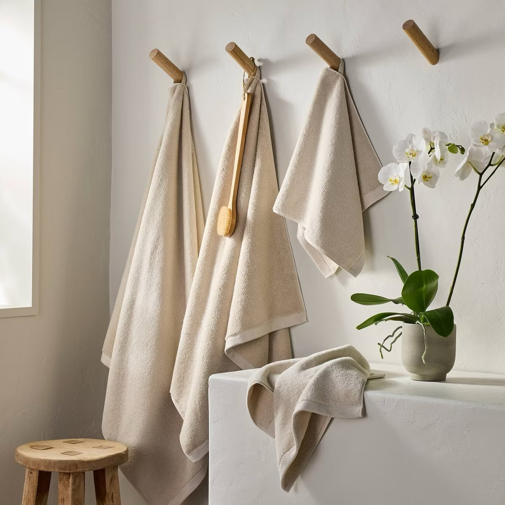 2pk Organic Hand Towel Natural - Casaluna