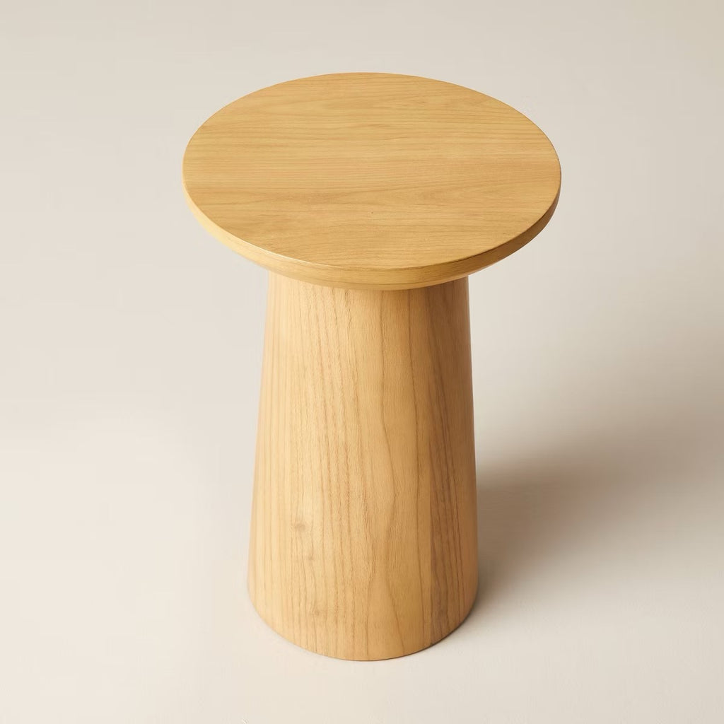 Wooden Round Pedestal Accent Drink Table - Hearth & Hand with Magnolia
