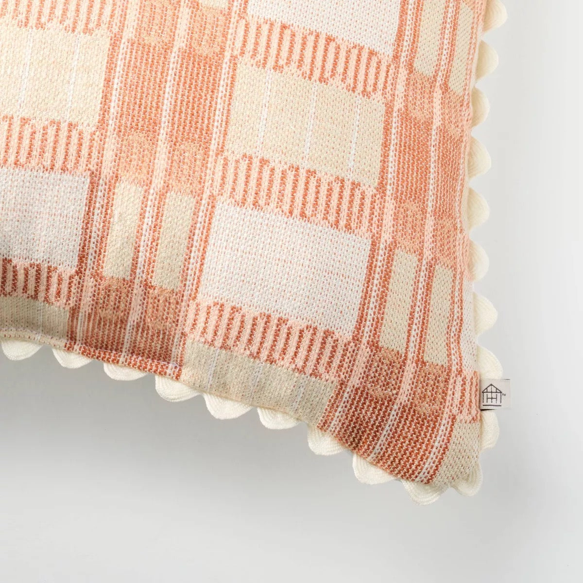 18"x18" Modern Plaid Indoor/Outdoor Pillow